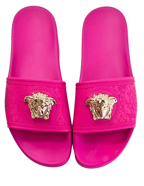 pink versace slides|pink versace slides women's.